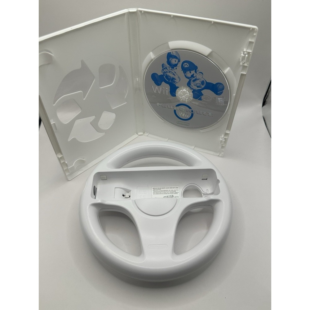 Mario Kart Game with Wheel - Nintendo Wii (2008)